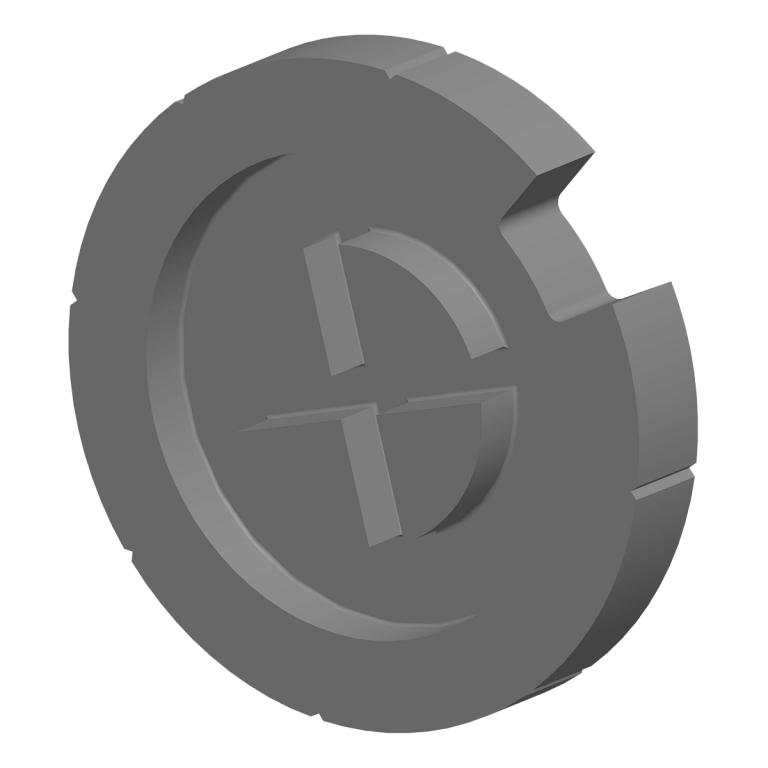 Switching disk made of PCTFE