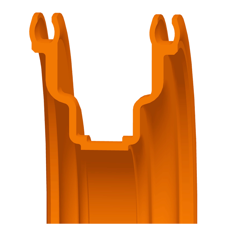 Contour ring made of PTFE
