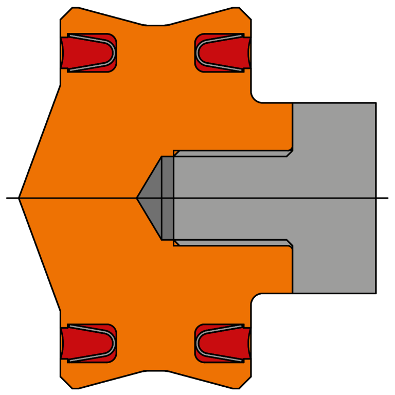 Special solution dosing piston